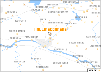 map of Wallins Corners