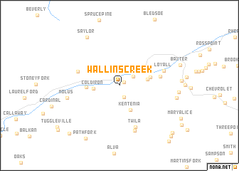 map of Wallins Creek