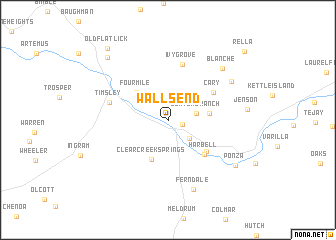 map of Wallsend