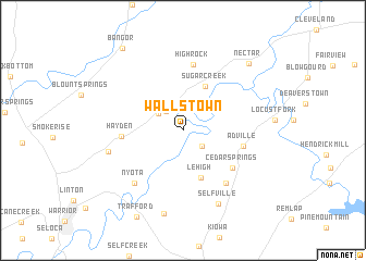 map of Wallstown