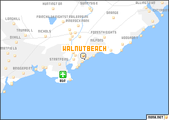 map of Walnut Beach