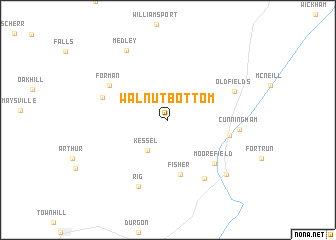 map of Walnut Bottom