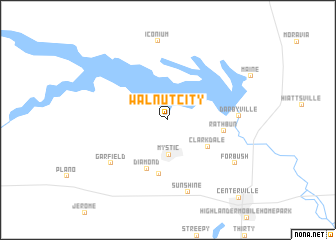map of Walnut City