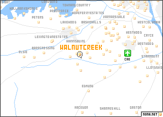 map of Walnut Creek