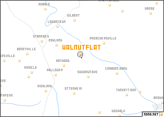 map of Walnut Flat