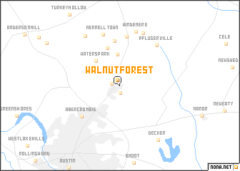 map of Walnut Forest