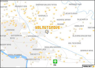 map of Walnut Grove