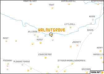 map of Walnut Grove