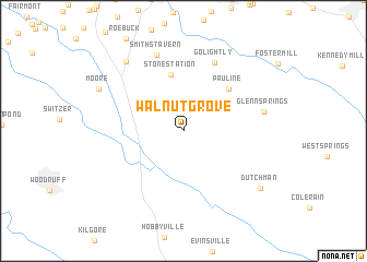 map of Walnut Grove