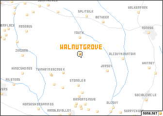 map of Walnut Grove