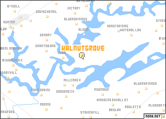 map of Walnut Grove