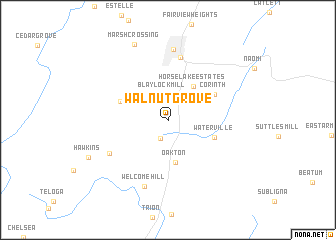 map of Walnut Grove