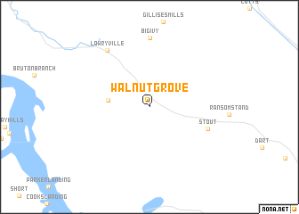 map of Walnut Grove