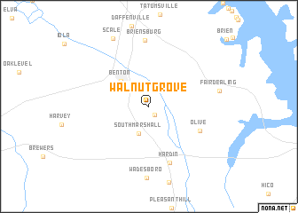 map of Walnut Grove