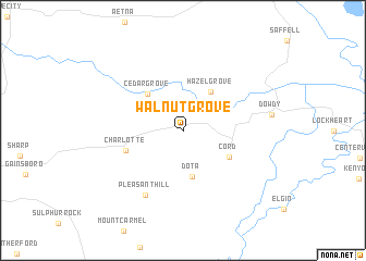 map of Walnut Grove