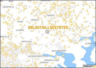 map of Walnut Hills Estates