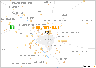 map of Walnut Hills