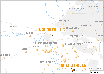 map of Walnut Hills