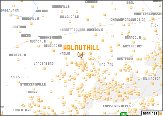 map of Walnut Hill