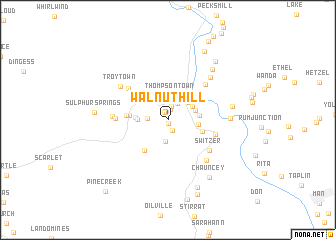 map of Walnut Hill