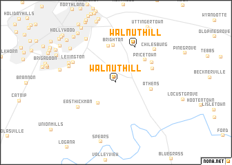 map of Walnut Hill