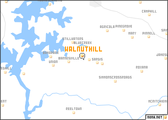 map of Walnut Hill