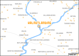 map of Walnut Landing