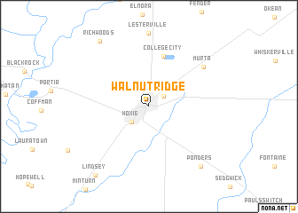 map of Walnut Ridge