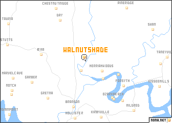 map of Walnut Shade