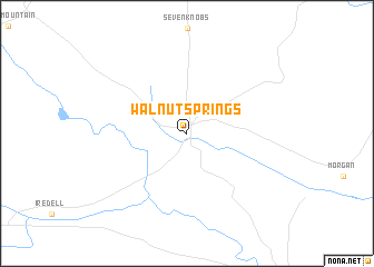 map of Walnut Springs