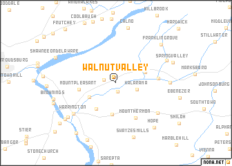 map of Walnut Valley