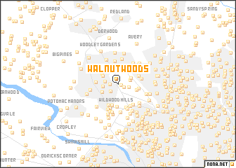 map of Walnut Woods