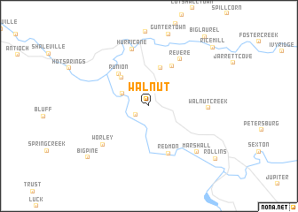 map of Walnut