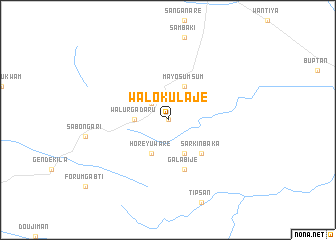 map of Walokulaje