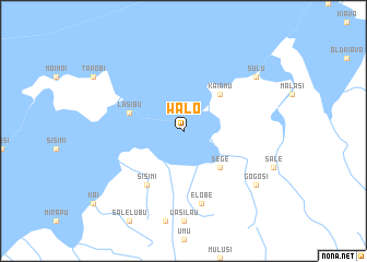 map of Walo