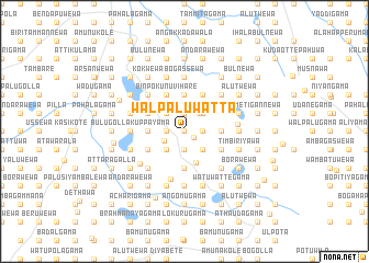 map of Walpaluwatta