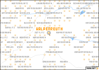 map of Walpenreuth