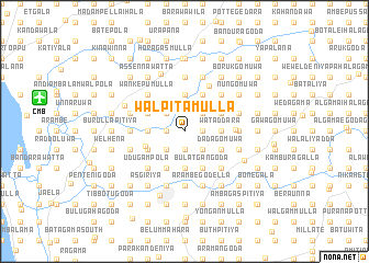 map of Walpitamulla