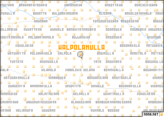 map of Walpolamulla