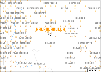 map of Walpolamulla