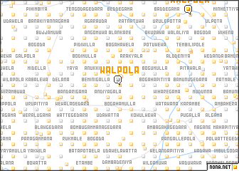 map of Walpola