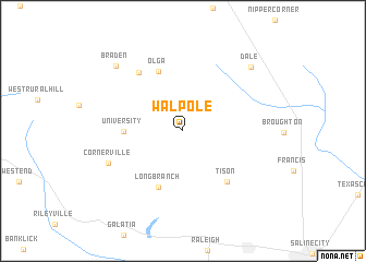 map of Walpole