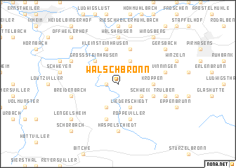 map of Walschbronn