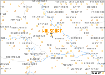 map of Walsdorf