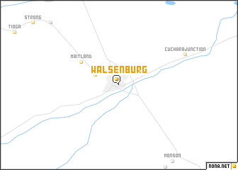 map of Walsenburg