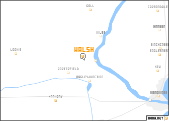 map of Walsh