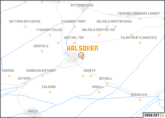 map of Walsoken