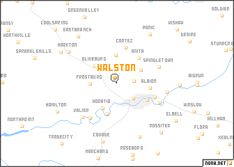 map of Walston