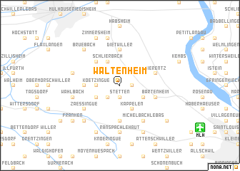 map of Waltenheim