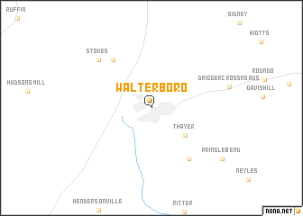 map of Walterboro